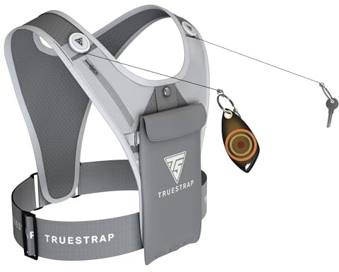 TrueStrap® Running Phone Holder Vest | MEGA Sale ! | Waterproof Phone Pouch | Key Holder | Reflective Running Vest Running Accessories for Men & Women | Lightweight Running Vest Phone Holder |