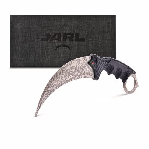 JARL Couteau CS:GO Entraînement & Collection - Répliques des Couteaux Counter-Strike avec Lame non Aiguisée en Acier Inoxydable - Cadeau pour les Fans de CS:GO avec Boîte Premium