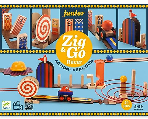 Djeco Statybos - Zig & Go - Lenktynininkas - 51 vnt
