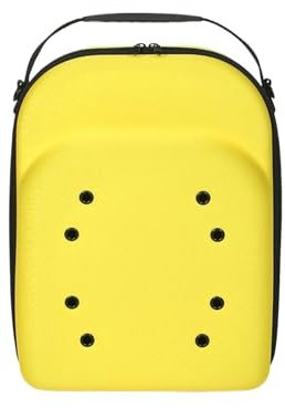 SIIENNA Hutschachtel Hut Reiseetui Outdoor EVA Cowboyhut Aufbewahrungsbox Cowboyhut Organizer Tasche for Hut Versand Baseball Hut Schrank Koffer FüR HüTe(Yellow)