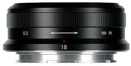 7Artisans 18mm f5.6 L-Mount Objectif,Ultra Fin Plein Cadre Point Manuelle Grande Ouverture Distance focale Fixe Objectif,Filtres 49mm compatibles,Leica SL2/Lumix S1 S1H S5 Leica SL