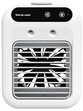 Kleine tragbare Klimaanlage, Klimaanlage in tragbaren Räumen, 3-in-1-Mini-Klimaanlage, Schlafzimmer, Wohnzimmer, tragbarer Luftkühler (weiß)