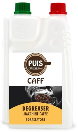 PUIS CAFF - Detergente Sgrassatore Professionale per Macchine Caffè di Gruppo Filtri e Portafiltro 1L