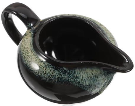 Alipis Ceramic Milk Cup with Handle Jug Pitcher Tea Sauce Pot Small Milk Jug for Tea Kitchen Decor