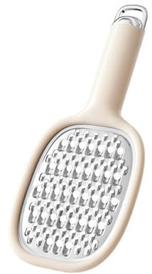 VDLLQYN, Rallador de queso, fregador de patatas multifuncional, rallador de limón, rallador de queso de doble cara for cocina,Cuchillo pelador(White)