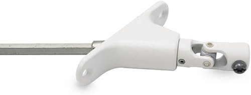 Rolling Shutter Box Outlet 90° – D590MB – Length 355 mm – Crank Return 6 Side 7 – Crank Control System – White – Screw Fixing