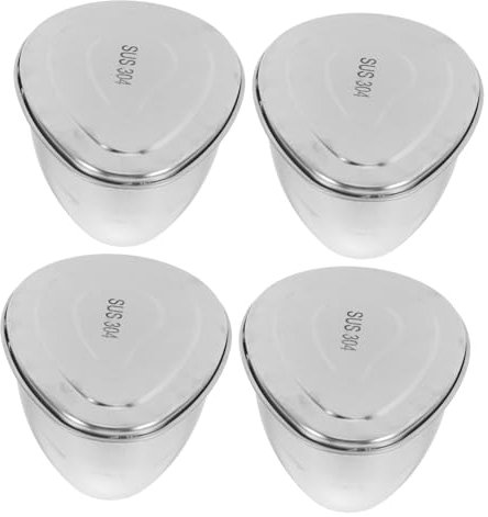 FIXOSHEE 4 Piezas Bandejas de Vapor Inoxidable Cocción al Vapor de Rejilla de Verduras y Dumplings Accesorios Vaporeras Hogar y Oficina