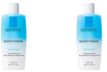 La Roche-Posay Respectissime Waterproof Gentle Eye Makeup Remover For Sensitive Skin 125ml (Pack of 2)