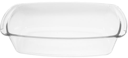 OUNONA Pirofila rettangolare in vetro da forno per tiramisù chiffon torta lasagna pulizia senza sforzo distribuzione uniforme del calore versatile per esigenze di cottura domestica e cottura