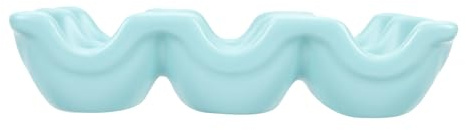 Gadpiparty Portauova in Ceramica Vassoio Portauova in Porcellana Design Sottile per Frigorifero Protezione da Urti Facile da Pulire