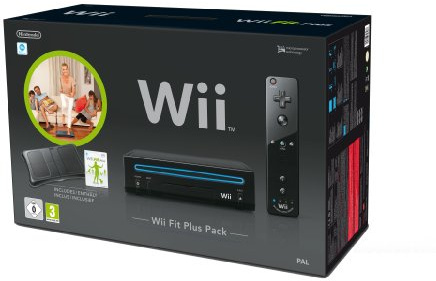 Nintendo Wii Wii Fit Plus Pack - Konsole inkl. Wii Fit Plus + Balance Board, schwarz