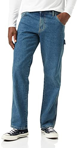 Dickies Uomo, Jeans utility in tenim stone-washed, vestibilità comoda, TINTERITORE, 38W / 32L