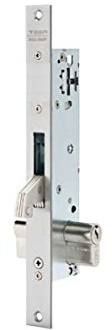 Tesa Assa Abloy Schloss mit Metallprofilen, Silber, 2241BE353AI