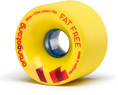Orangatang Longboard Räder Fat Free 65mm 86a Rollen