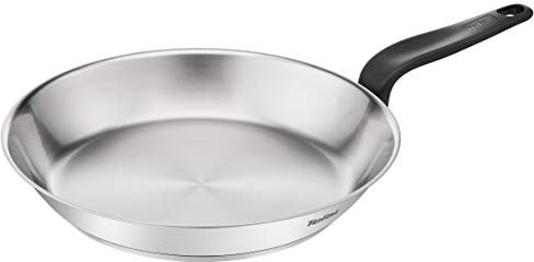Tefal Primary Padella in acciaio inox 28 cm, garanzia 10 anni, alta qualità, induzione, per cucinare deliziose ricette e smaltare E3080604