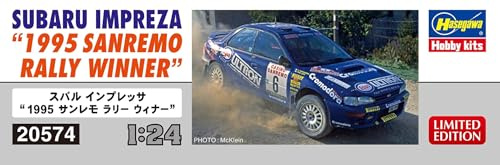 Hasegawa - 1/24 Subaru Impreza, 1995 San Remo Rally - Plastikmodellbausatz