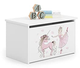 MEBLEKO Spielbox Daria Mädchen mit Einhorn 42x40x73