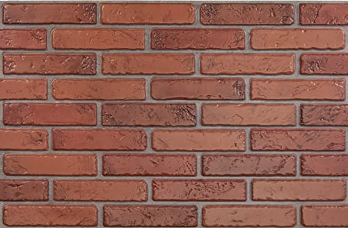 PVC Kunststoff Wandpaneele 3D Dekorative Fliesen Verkleidung (Naturziegel)