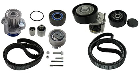 SKF VKMC 01263-1 Kit de distribution avec pompe à eau & VKMA 31127 Kit de courroie multi-V