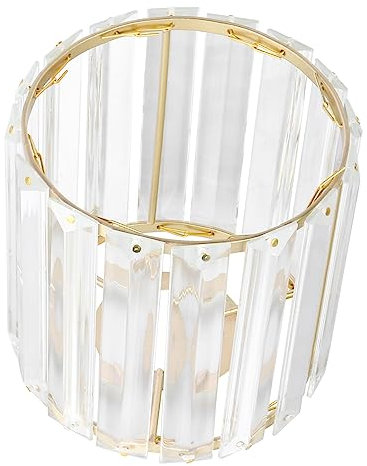 LABRIMP Lamp Shade Art Cover for Ceiling Light European Style Metal Lampshade, 12CM Gold Lampshade for Living Room, Kitchen and Dining Room Chandeliers and Wall Lamps (E27)