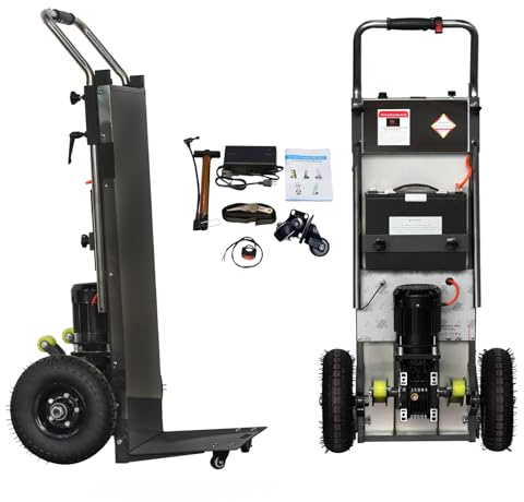RXFSP Powered Stair Climbing Hand Trucks Dolly Cart for Moving, 880lbs max Load Capacity Stair Climbing Dolly for Easy up/Down Stairs