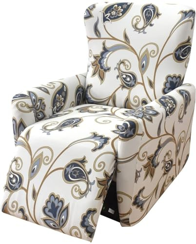 Copripoltrona Relax Reclinabile Con Tasche Fodera Per Poltrona,Universale Coprisedile Chivas Poltrona Reclinabile Relax Completo Elasticizzato, Copertura Per Poltrona ( Color : 11# , Size : 1 Seat )