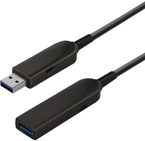 MaxTrack C506-15ML Ultra-schnelles Aktives USB 3.1 Gen 2 Glasfaser Kabel, Datenübertragung bis zu 10 Gbit/s, Verlustfreier Datentransfer über bis zu 20 Meter, abwärtskompatibel zu USB 2.0