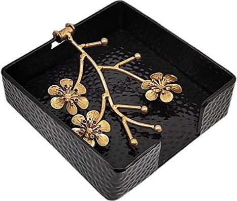 Multifunktionaler Tissue-Box-Halter Kirschblüten-Tissue-Box, Küche, Schreibtisch, quadratisch, Servietten-Aufbewahrung, kreatives Zuhause, Hotel, Teehaus, Kaffeehaus Dekorativer Serviettenhalter
