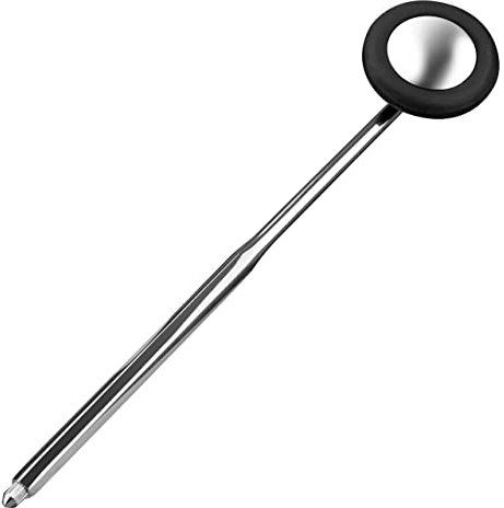 Shehadeh - Marteau à réflexes Babinsky avec tête ronde et aiguille - 150 g - acier inoxydable chromé