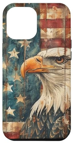 Vintage Eagle Patriotic American :--: USA Design US Flag Hülle für iPhone 13 Pro Max