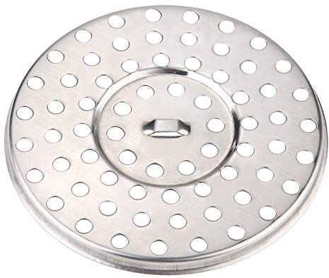 Edelstahl Ablaufgitter 8,5 cm Durchmesser Runder Bodenablauf Sieb, Dusche Abfluss Haarsieb für Badezimmer Küche Toilette Garten Garage im Freien