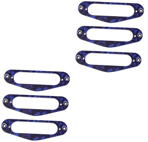 TOYANDONA 6stücke Teiliges Gitarren Pickup Rahmen Montageringe Für Tl Style Gitarren Single Coil Humbucker Pickup Ringe Blau Hochwertige Teile Für Musiker Und Gitarrenbauer