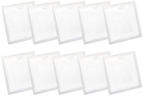 10 Pcs Car Tax Disc Holders Square Permit Holders Windscreen Card Holder Self Adhesive Parking Permit Holder Car Disc Holder Windscreen for Permits BadgesTicket Photos Business Cards (4.13*4.13inch)