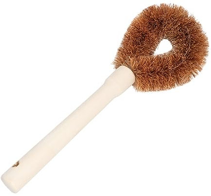 Beaupretty 2pcs Kitchen Cleaning Brush Pot Cleaning Tool Coconut Coir Bristles Wood Handle Dishwashing