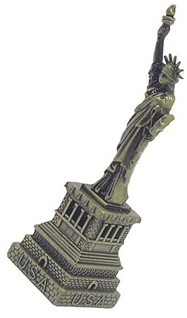 Cabilock Statue Freiheitsstatue Figur Deko Statue Metallornament Tischschmuck Garten Dekoration Ornament Schreibtisch Modell Hofdeko