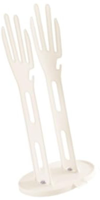 KESOTO Organisateur de Gants de Cuisine pour Séchage Vertical, Blanc