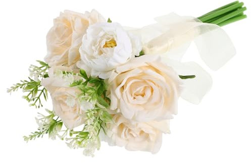 Garneck Hochzeitsblumenstrauß Für Braut Und Brautjungfern Im Waldstil Künstlicher Rosenstrauß Für Hochzeiten Fotoshootings Und Besondere Anlässe Langlebiges Andenken Romantisches