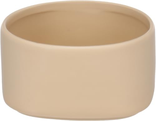 Flamingo Hundenapf Keramik – rund – 1l – hundenapf Keramik groß – beige – spülmaschinenfest