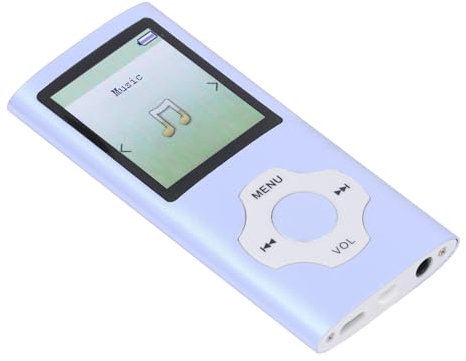XUMIUZIY Portabel MP3 MP4 -spelare, 1,8 Tum Färgskärm HiFi Utan Förlust Av Ljudkvalitet (Blå lila)