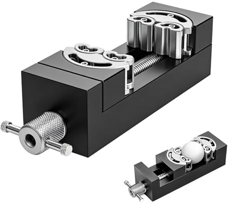 Mini-Schraubstockklemme, Fraktal Schraubstock Selbstjustierender Mini-Tischschraubstock mit 6 unabhängigen Backen Selbsteinstellendes Intelligentes Fraktal-Design für Handwerksarbeiten Modellbau