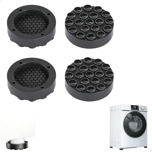 Tvättmaskin Anti-Vibration Fötter, 4 Stycken Halkfria Tvättmaskin Fötter, Silikon Tvättmaskinsmatta, Stötdämpare Tvättmaskin, Möbler Fötter För Sängar, Soffor Och Soffbord