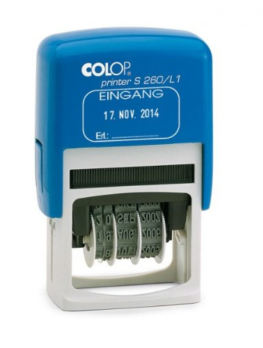 Colop Printer S 260/L (Datumstempel mit Lagertexten), Colop S260L:Eingang