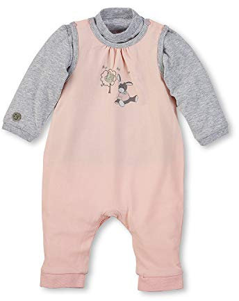Sterntaler Baby - Mädchen Strampler Strampler - Set Jersey Emmi Girl 2601838, Gr. 62, Gelb (Zartrosa 707)