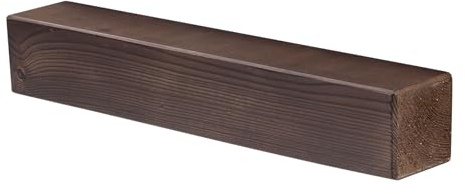 levandeo Wandregal Holz Massiv 60x10cm Nussbaum Farbig Wandboard Vintage Rustikal Design Natur Regal