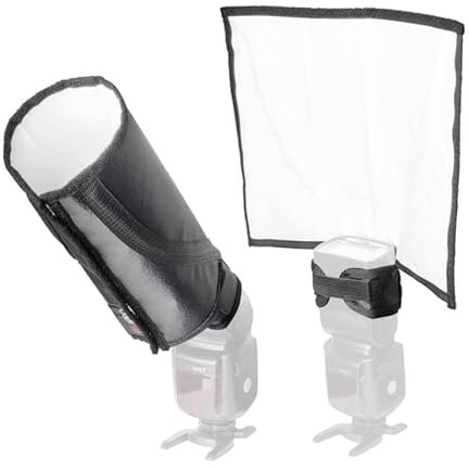 PIXAPRO 31x26.5cm Speedlite Bounce Card/Snoot Reflector Photography Lighting Video Light Flash Diffuser Studio Light Camera Photoshoot Portable Beginners Bounce Sheets White
