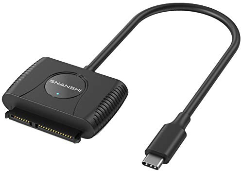 SNANSHI SATA auf USB C-Kabel - USB C auf SATA III Festplatten-Adapter, kompatibel für 2,5 Zoll HDD und SSD