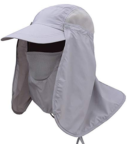 AMOMYDOG Gorro Pescador, Sombrero Pescador Protección Solar 360°UPF 50, Gorra Sombrero de Pesca Rápido Seco Transpirable Desmontable para la Actividades al Aire Libre Hombres Mujeres