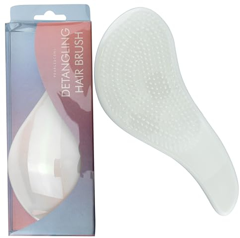 Brosse à cheveux démêlante nacrée - Accessoires pour cheveux naturels, bouclés, raides, humides et secs - Pour homme et femme - Accessoires pour petite fille - Tourbillon doux et brumeux - Taille : 19