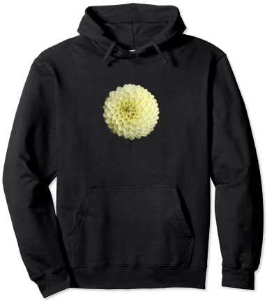 Grande fleur blanche de dahlia Sweat à Capuche