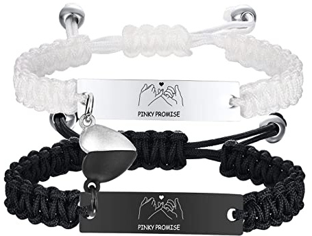 XUANPAI Partnerarmbänder Pärchen Armband mit Gravur Für Immer...und ewig Geschenke für Paare Freundschaftsarmband Magnetische Partner Armbänder Liebesarmband für Geburtstage Jahrestage Weihnachten